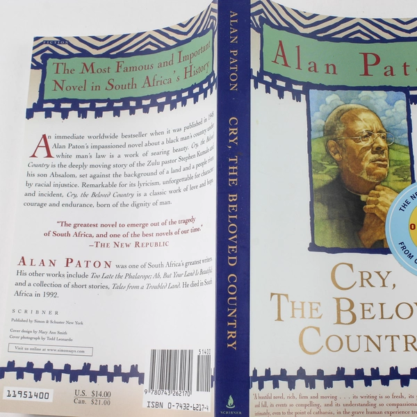 Cry The Beloved Country by Alan Paton 2003 Scribner Paperback - Good Condition