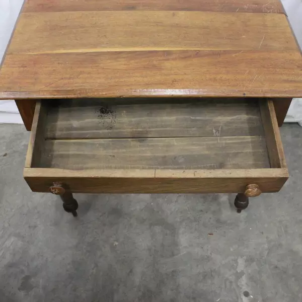 Antique Wooden One Drawer Side Table