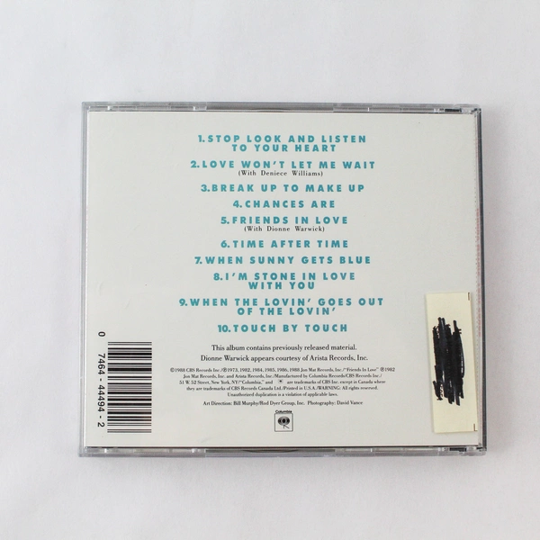 Johnny Mathis Love Songs CD 1988 Columbia Club Edition - Pre-Owned, Crack