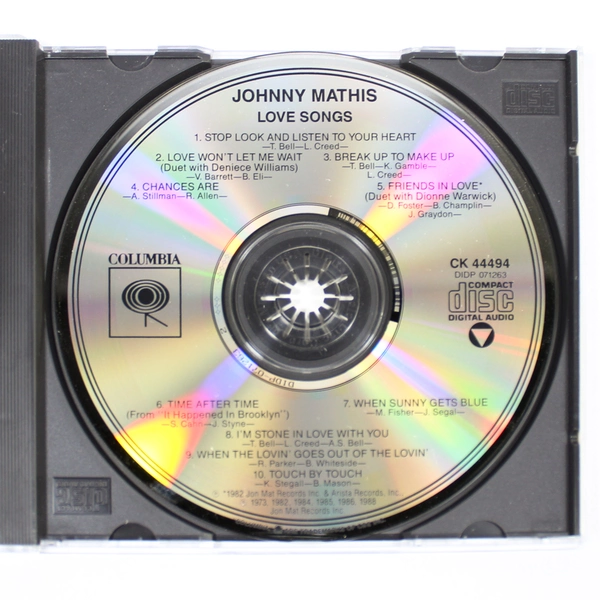 Johnny Mathis Love Songs CD 1988 Columbia Club Edition - Pre-Owned, Crack