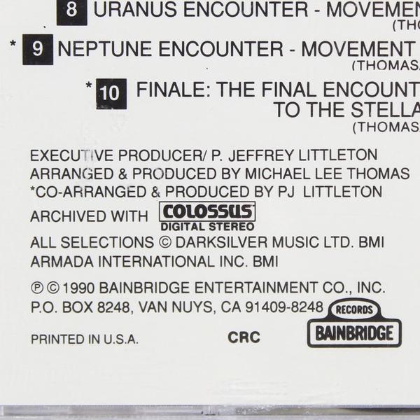 Michael Lee Thomas Voyager Grand Tour Suite CD 1990 New Age Music - Good