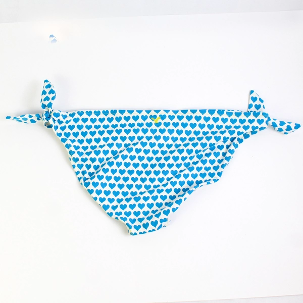 American Eagle Bikini Bottom Women's Large Blue Hearts 54485