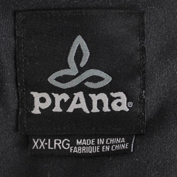 PrAna Dark Gray Brown 1/4-Zip Wool Blend Pullover Sweater Men's Size XXL