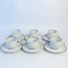 6 Sets of MSI Monterrey Colonial Stoneware Cups & Saucers Japan