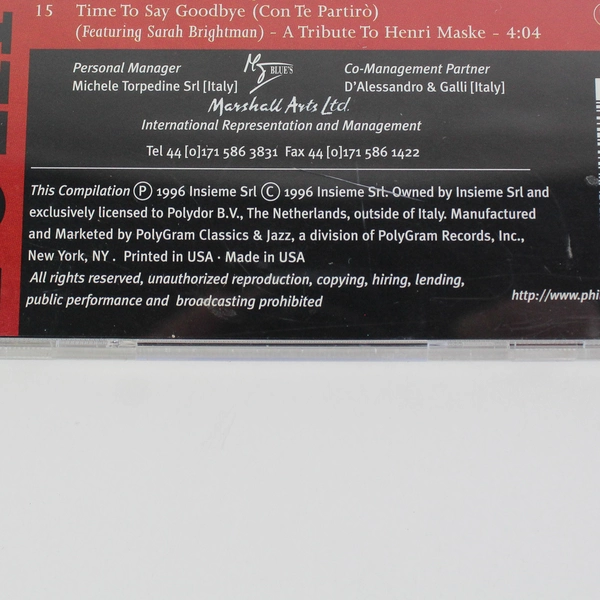 Romanza by Andrea Bocelli 1996 Audio CD Polygram Records