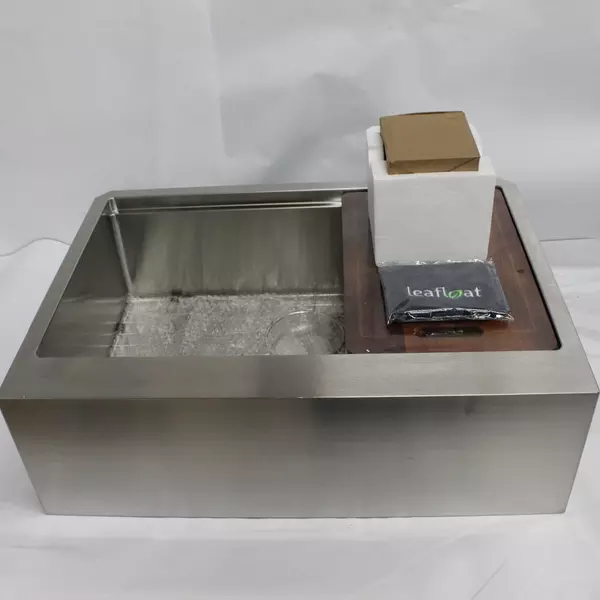 Leafloat Stainless Workstation Kitchen Sink Basin, Single Drain