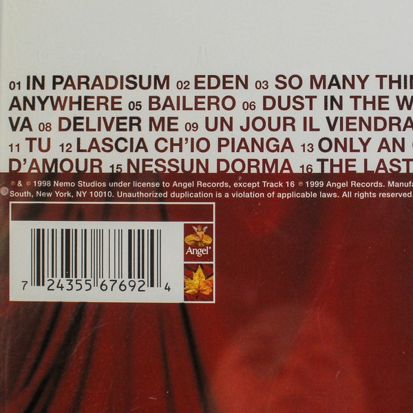 Eden by Sarah Brightman CD 1998 Angel Records Classical Club Edition