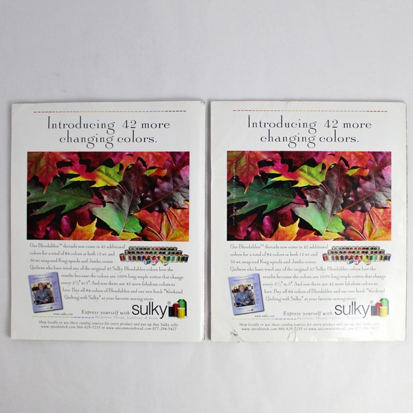 Lot of 2 McCall's Quilting Magazines October And December 2007