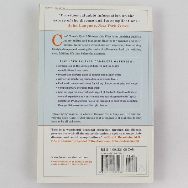 Carol Guber's Type 2 Diabetes Life Plan with Betsy Thorpe 2003 PB