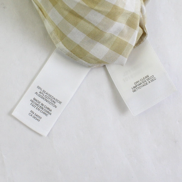 Jones New York Collection Gingham Long Sleeve Blouse Silk Cotton Women's Sz 10