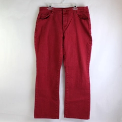 DG2 Diane Gilman Jeans Women's 12 Petite Cotton Stretch Blend Red 92309