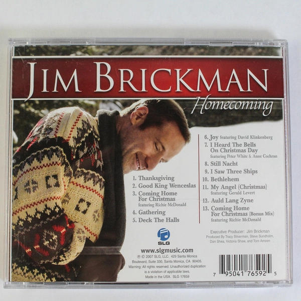 Jim Brickman Homecoming CD 2007 - Classical Folk New Age - Pre-Owned