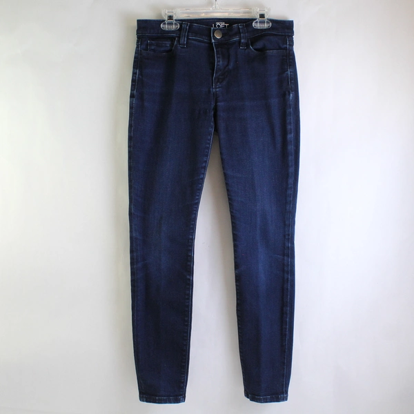 Anne Taylor Loft Super Skinny Jeans Women's 4 Petite Cotton Stretch Blend Dark