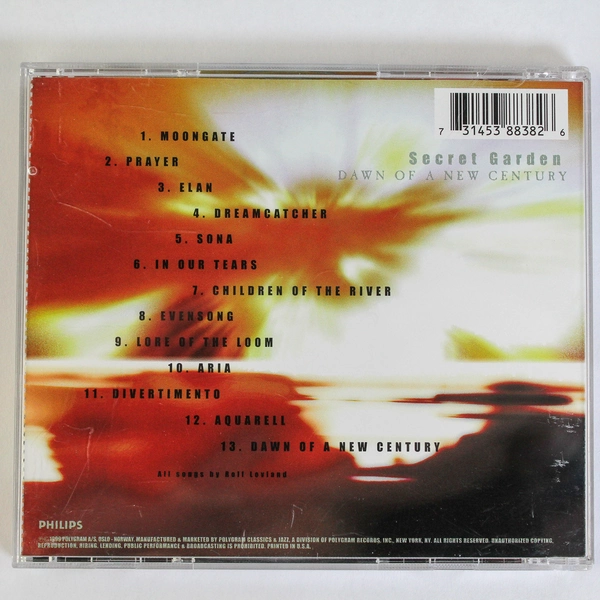 Secret Garden Dawn of a New Century CD 1999 Philips Ambient Classical As-Is