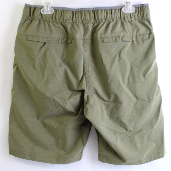 Voyager Solid Green Drawstring Bermuda Shorts Men's Size Medium