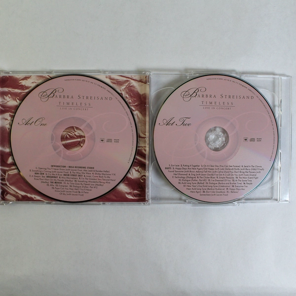 Barbra Streisand Timeless Live in Concert 2 CD Set - Columbia Soundtrack 2000