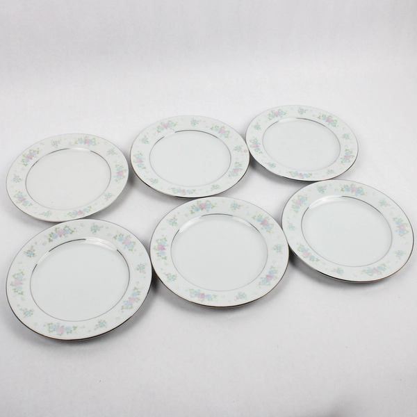 Set Of 6 China Garden Salad Plates by Prestige 7 Inch