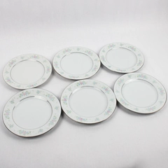 Set Of 6 China Garden Salad Plates by Prestige 7 Inch