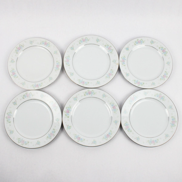 Set Of 6 China Garden Salad Plates by Prestige 7 Inch