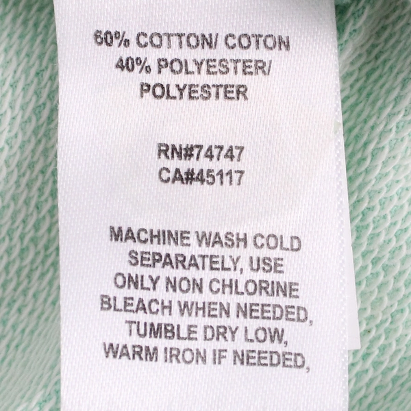 Natural Reflections Seafoam Green Full-Zip Hooded Jacket Women's Medium