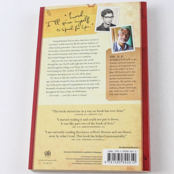 Revolution in World Missions by K. P. Yohannan 2009 GFA Books Paperback