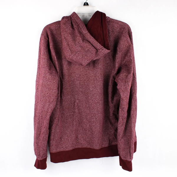 Sunday Work Clothes Maroon Red Zip-Up Hoodie Women's Large