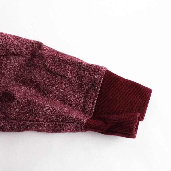 Sunday Work Clothes Maroon Red Zip-Up Hoodie Women's Large