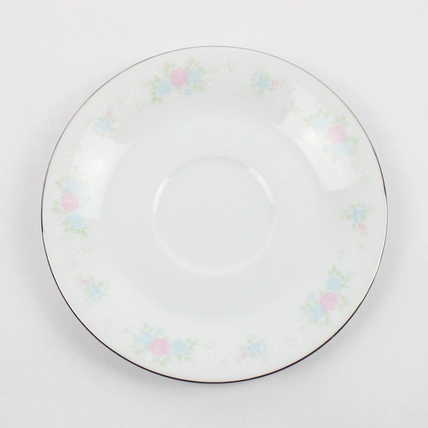 Set of 5 Prestige China Garden Cups And Saucers