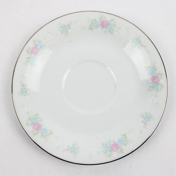 Set of 4 Prestige China Garden Cups And Saucers