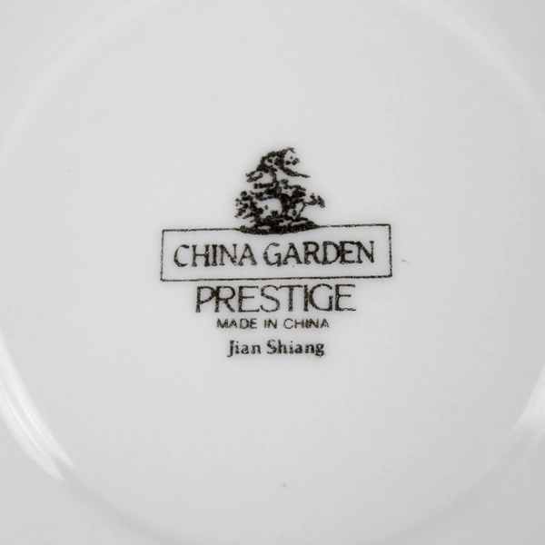 Set of 4 Prestige China Garden Cups And Saucers