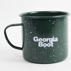 Georgia Boot Green Enamel Mug Coffee Cup Camping Kitchen Drinkware 10 Oz