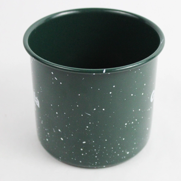 Georgia Boot Green Enamel Mug Coffee Cup Camping Kitchen Drinkware 10 Oz