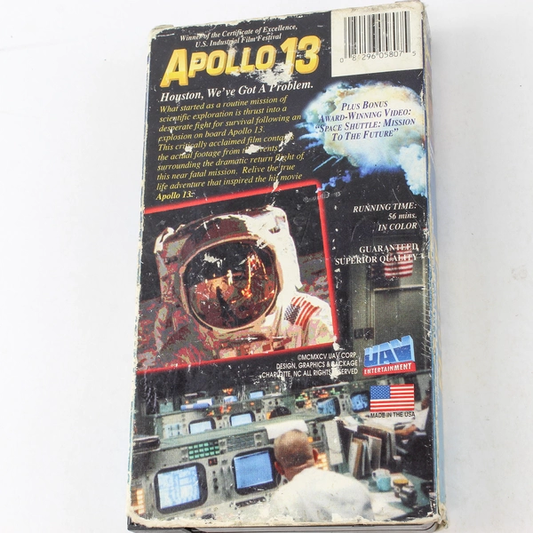 Apollo 13 VHS 1995 Houston NASA Series UAV Entertainment Pre-Owned - As Is
