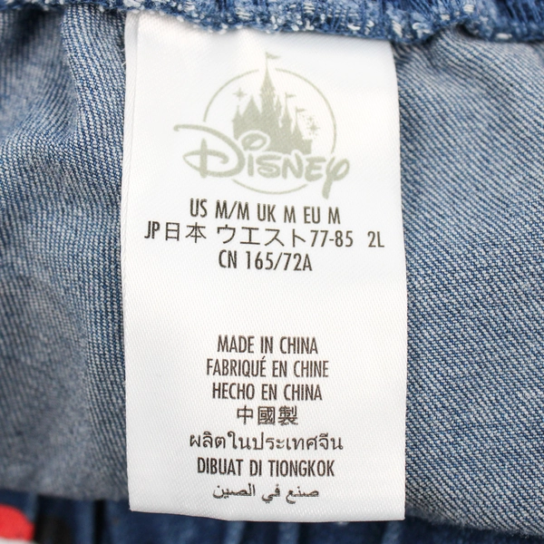 Disney Mickey and Minnie Christmas Cotton Blend Denim Joggers Women's Medium