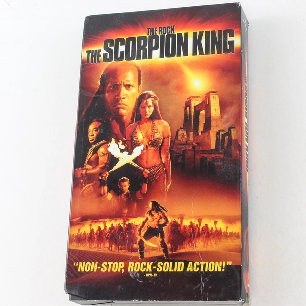 The Scorpion King VHS 2002 The Rock Johnson Action PG-13 Pre-Owned Good Cond