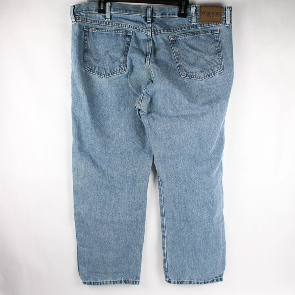 Wrangler Straight Jeans Men's W40 L29 Blue 100% Cotton