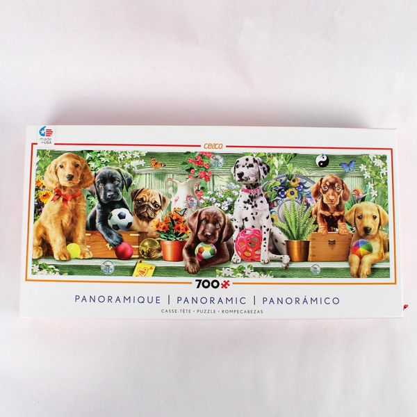 Panoramic Puppies 700 Piece Jigsaw Puzzle Ceaco USA by Adrian Chesterman 2015