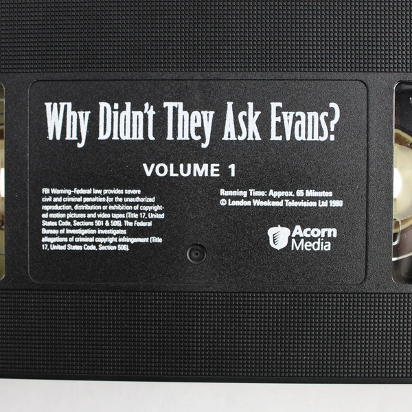 Agatha Christie's "Why Didn't They Ask Evans?" 3 VHS Box Set Acorn Media 1980