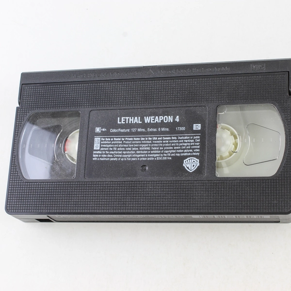 Lethal Weapon 4 VHS 1999 Mel Gibson Danny Glover Warner Bros. Classic Movie