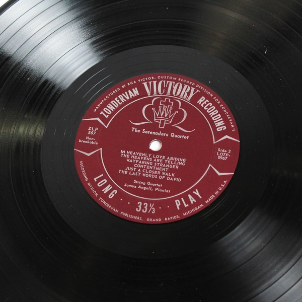 SIGNED Serenaders Quartet On Wings of Song Vinyl Zondervan Publishers