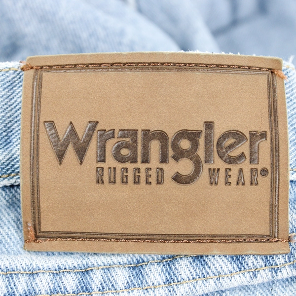 Wrangler Straight Jeans Men's W40 L29 Light Wash Blue 100% Cotton