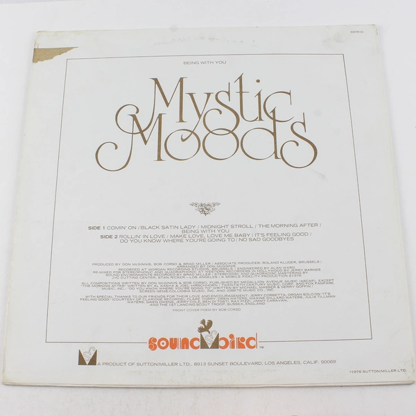Being With You Mystic Moods Vinyl LP Record 1976 SB7510 - As Is
