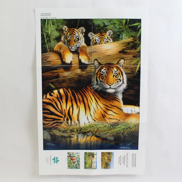 Buffalo Puzzle 1000 Piece Jigsaw Hautman Brothers Quiet Fire Tiger Complete