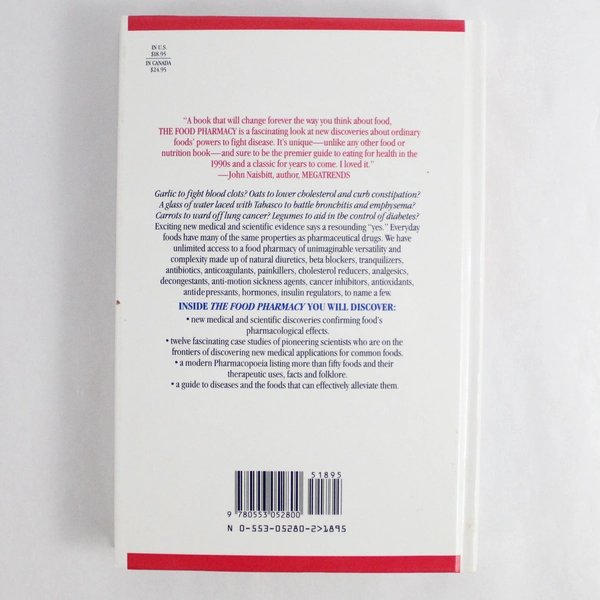 The Food Pharmacy Jean Carper 1989 Bantam Books Hardcover