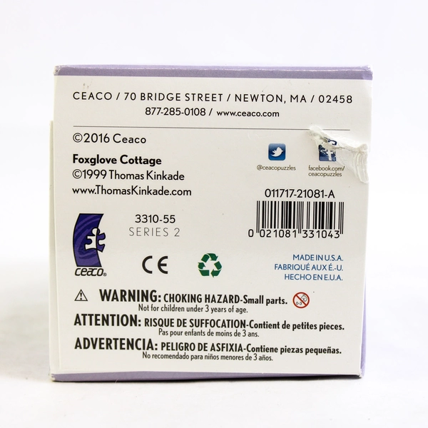 Thomas Kinkade Evening At Autumn Lake 1000 Piece Puzzle With Poster