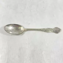 Vintage Williams Bros Washington DC Souvenir Silver Plate Spoon With Print Error