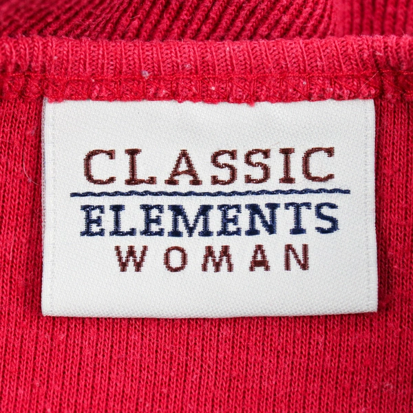 Classic Elements Red Long-Sleeved Henley Top Women's Size 2XL