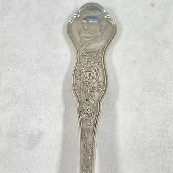 Vintage Williams Bros Washington DC Souvenir Silver Plate Spoon With Print Error
