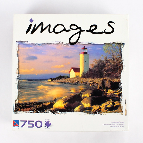 Images Lighthouse Sunset 750 Piece Puzzle (All Pieces Included)