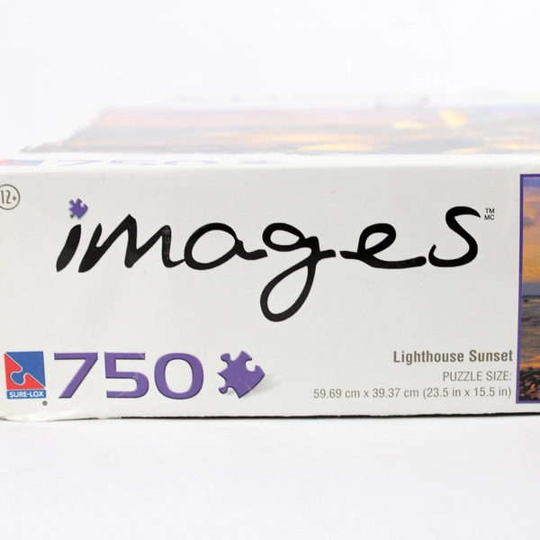 Images Lighthouse Sunset 750 Piece Puzzle (All Pieces Included)